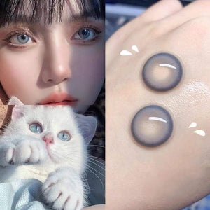 Perfect Color Sweet Natural Blue Gray Contact Lenses MK17634