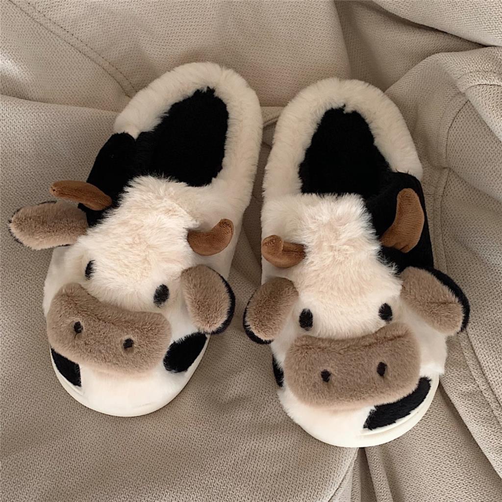 Kawaii Milk Cow Cute Sheet Homewear Slippers ME20