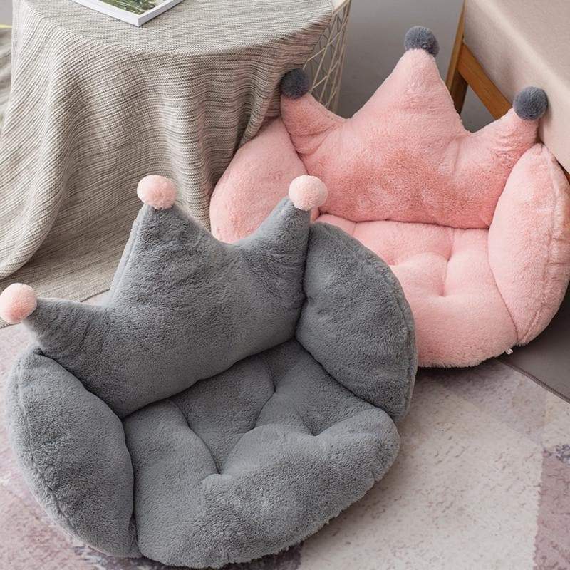 Pink/Gray/Green Kawaii Crown Seat Cushion MM1676