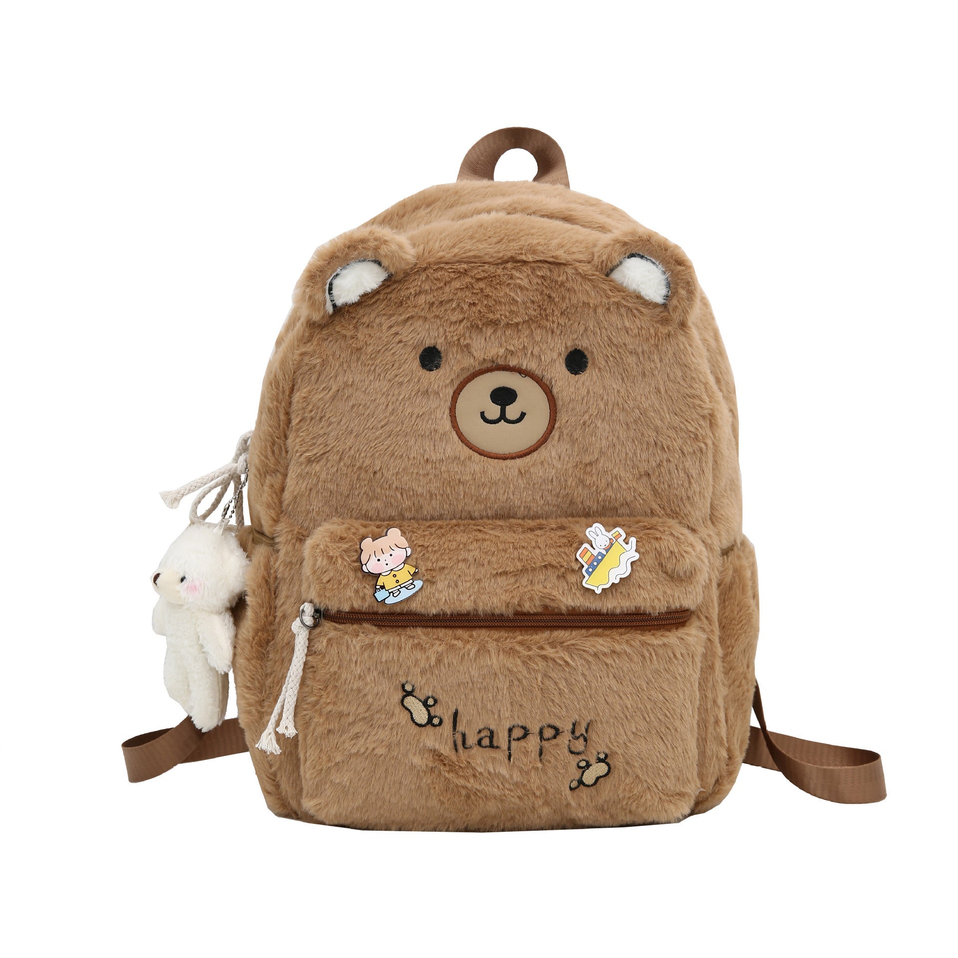 Kawaii Cute Bear Fluffy Backpack MM2294