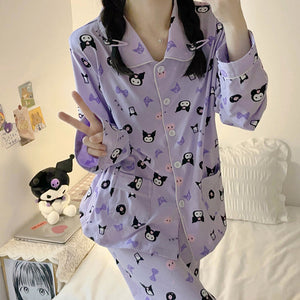 Kawaii Cute Cartoon Devil Pajamas Set MK17094