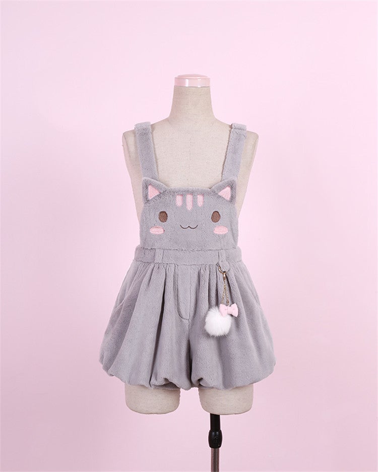 Kawaii Cat/Bear/Bunny Furry Suspender Dress MK17011