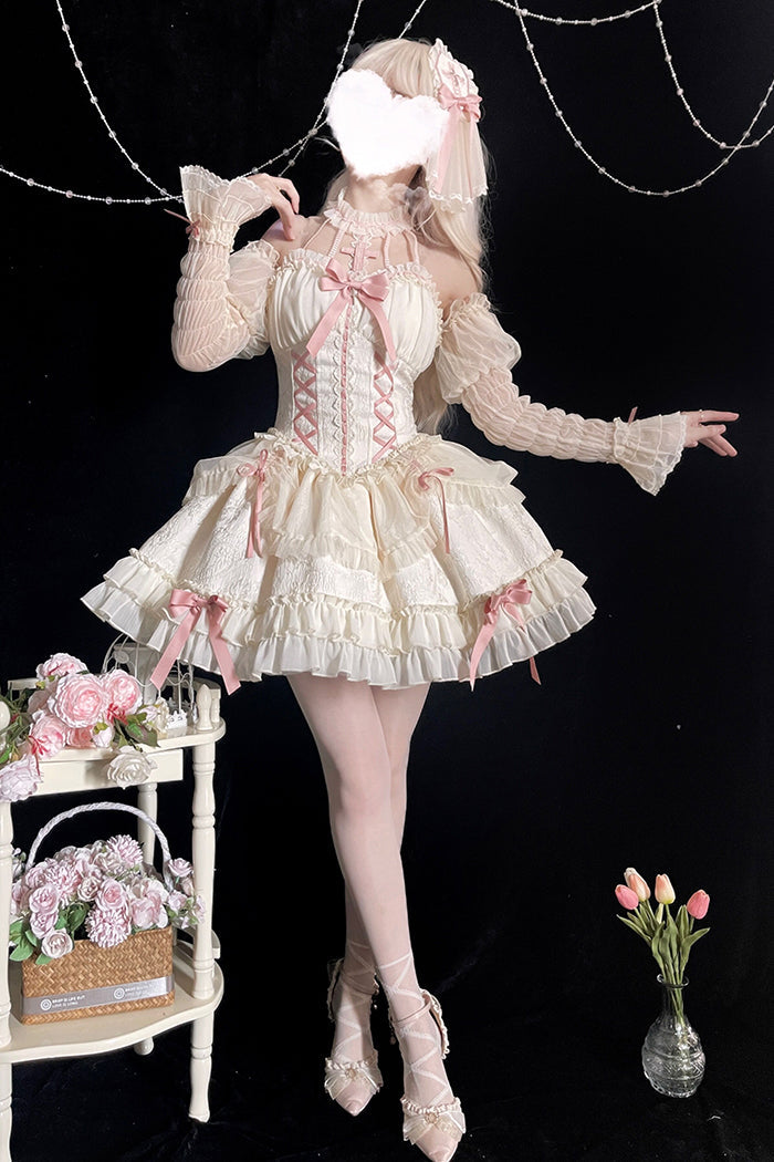 【Full Payment Reservation】Soft Gothic Cross Barbie Doll Halter Lolita Dress SP17397 - Harajuku Kawaii Fashion Anime Clothes Fashion Store - SpreePicky