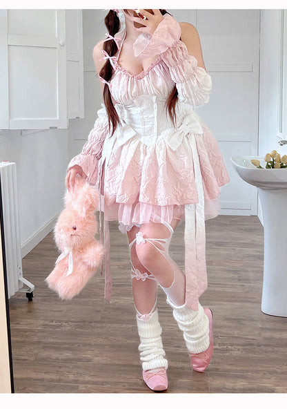 Pink - Blue Summer Lolita Angel Dress ON722 - dress