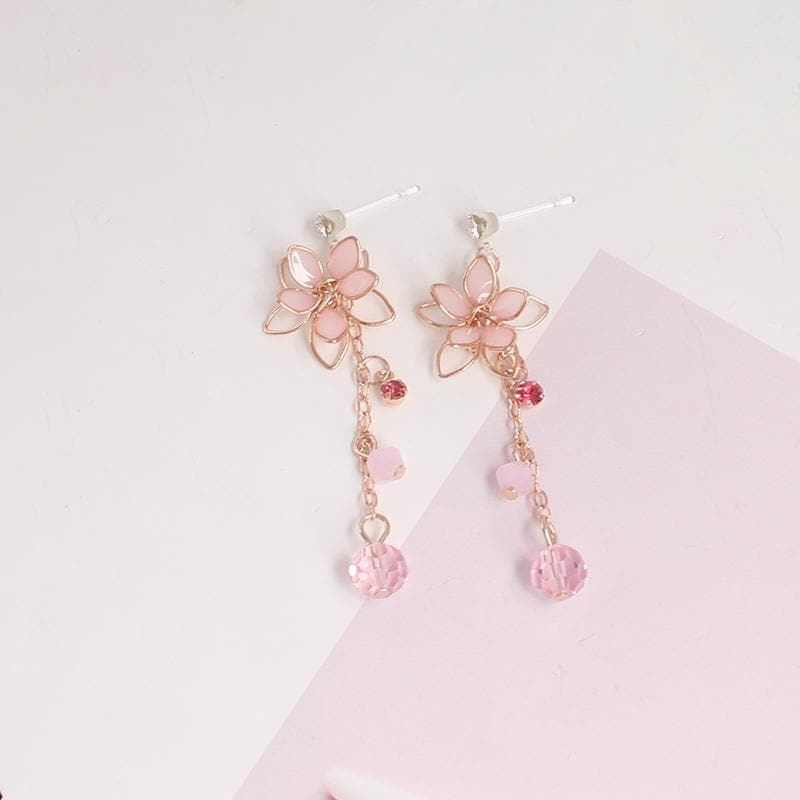 Sweet Pink Fashion Sakura Earrings/Clips MK16045