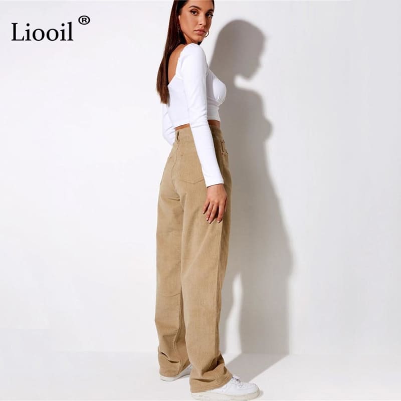 Abigail - Baggy Women’s Retro High Waisted Trousers - pant