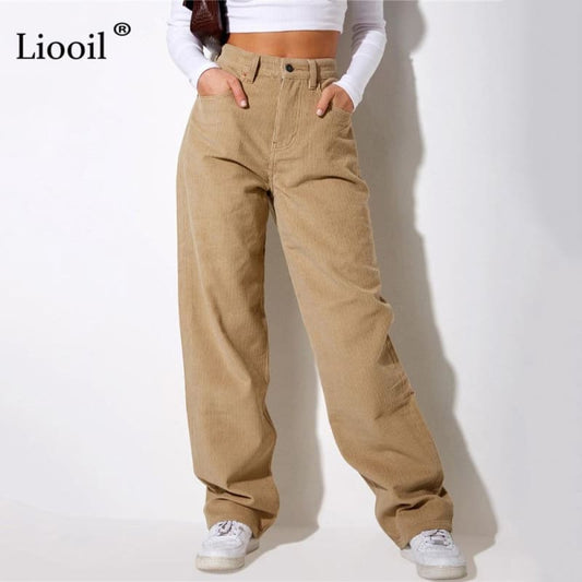 Abigail - Baggy Women’s Retro High Waisted Trousers - pant