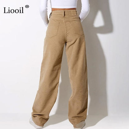 Abigail - Baggy Women’s Retro High Waisted Trousers - pant