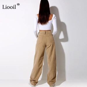 Abigail - Baggy Women’s Retro High Waisted Trousers - pant