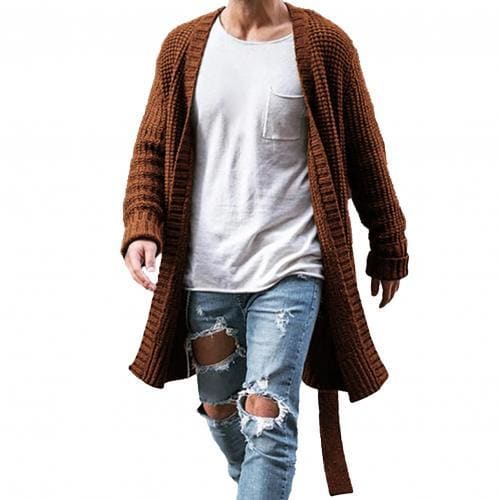 Abott - Winter Autumn Mens Knitted Coat - men’s cardigan