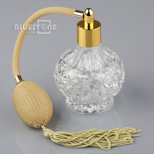Alana - Clear Crystal Glass Perfume Bottle - Decor