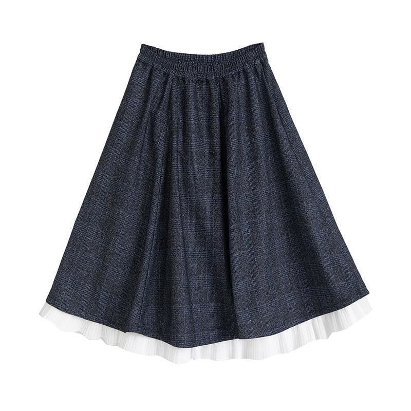 Alisa - Kind Long High Waist Harajuku Midi Skirt - Skirt