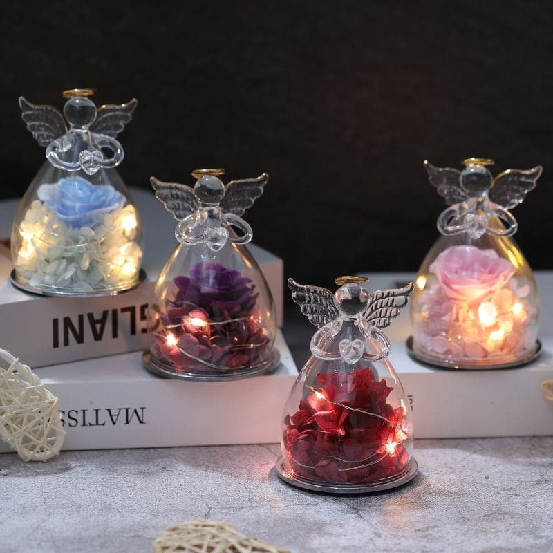 Angel Everlasting Flower Led Gift - gift