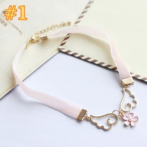 Angel Sakura Wing Choker MK179165 - KawaiiMoriStore