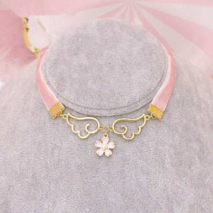 Angel Sakura Wing Choker MK179165 - KawaiiMoriStore