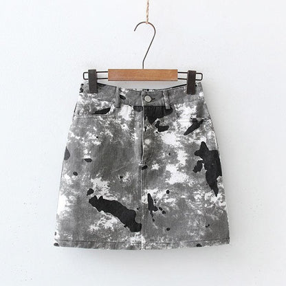 Animal Print High Waist Harajuku Skirt MM1253 - KawaiiMoriStore