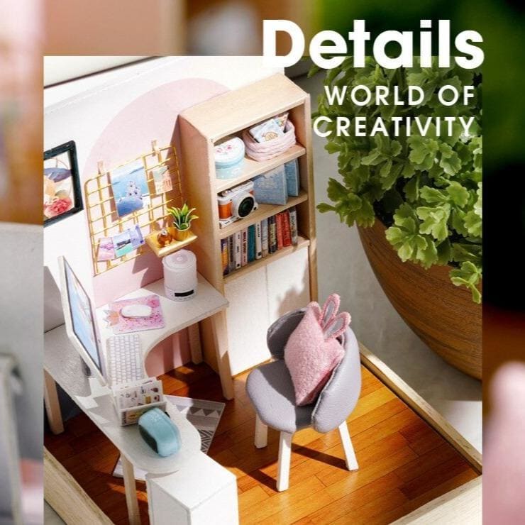 Architectural Model DIY Dollhouse Apartment Mini Set Children's Birthday Toy Gift MM1282 - KawaiiMoriStore