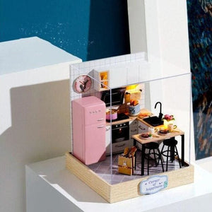 Architectural Model DIY Dollhouse Apartment Mini Set Children's Birthday Toy Gift MM1282 - KawaiiMoriStore