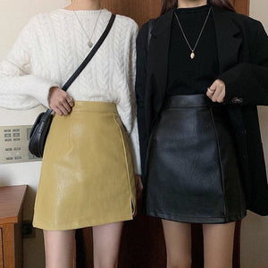 Autumn Vintage High Waist Short Mini Skirt MK15169 - KawaiiMoriStore