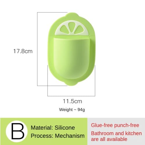 Bear/Cat Paw Silicone Bathroom Storage Rack - Green Lemon