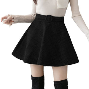 Bellflower - Short Pleated Belt Skort - Skirt