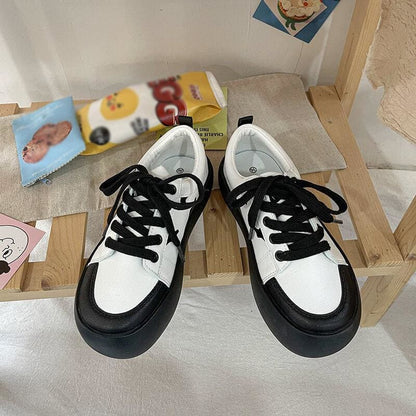 Black and White Cute Cow Shoes MK15964 - KawaiiMoriStore