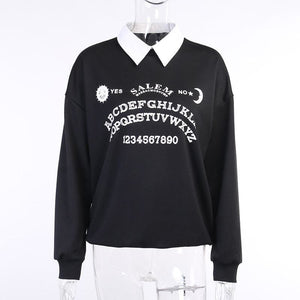 Black Grunge Oversized Hoodies Streetwear MK103 - KawaiiMoriStore