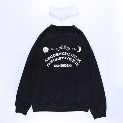 Black Grunge Oversized Hoodies Streetwear MK103 - KawaiiMoriStore