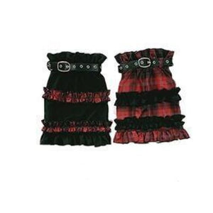 Black Pink Plaid Pleated Skirt Sweet Lolita Cake Mini Skirts Suit MK193 - KawaiiMoriStore