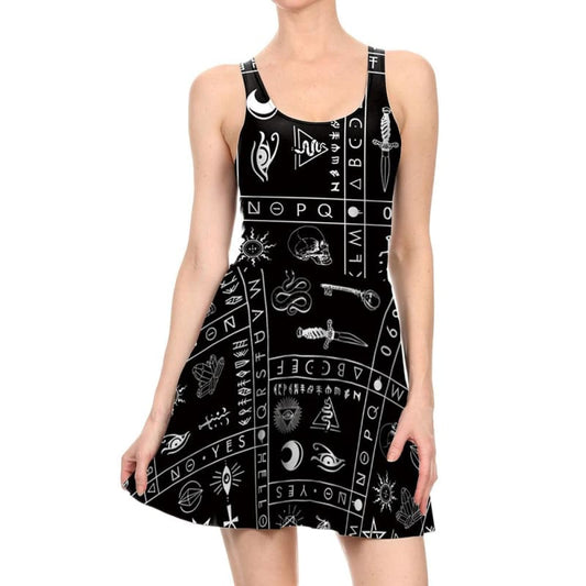 Black Retro Dress MK0286 - KawaiiMoriStore