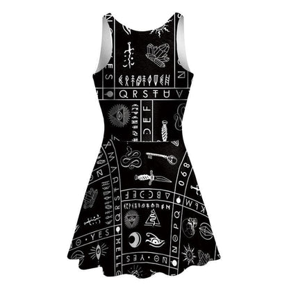 Black Retro Dress MK0286 - KawaiiMoriStore