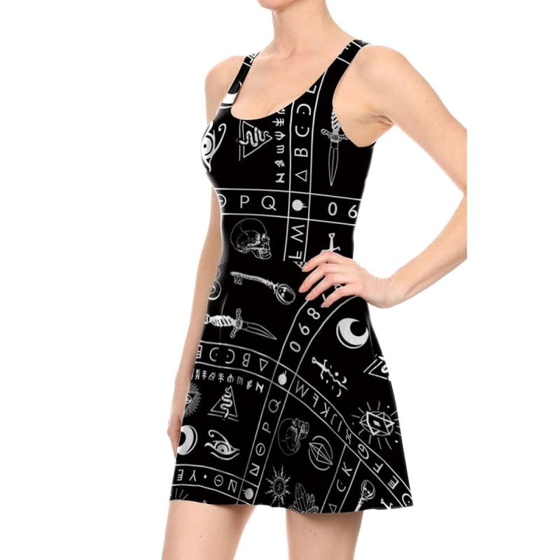 Black Retro Dress MK0286 - KawaiiMoriStore