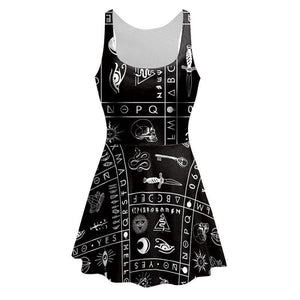 Black Retro Dress MK0286 - KawaiiMoriStore