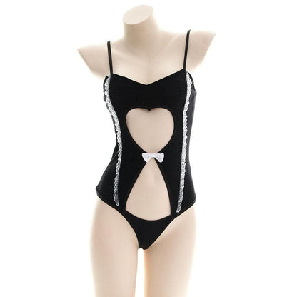 Black Sweet Heart Lace Lingerie MK14358 - Lingerie