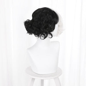 Black White Cruella de Vil Style Fashion eGirl Wig MK16262 -
