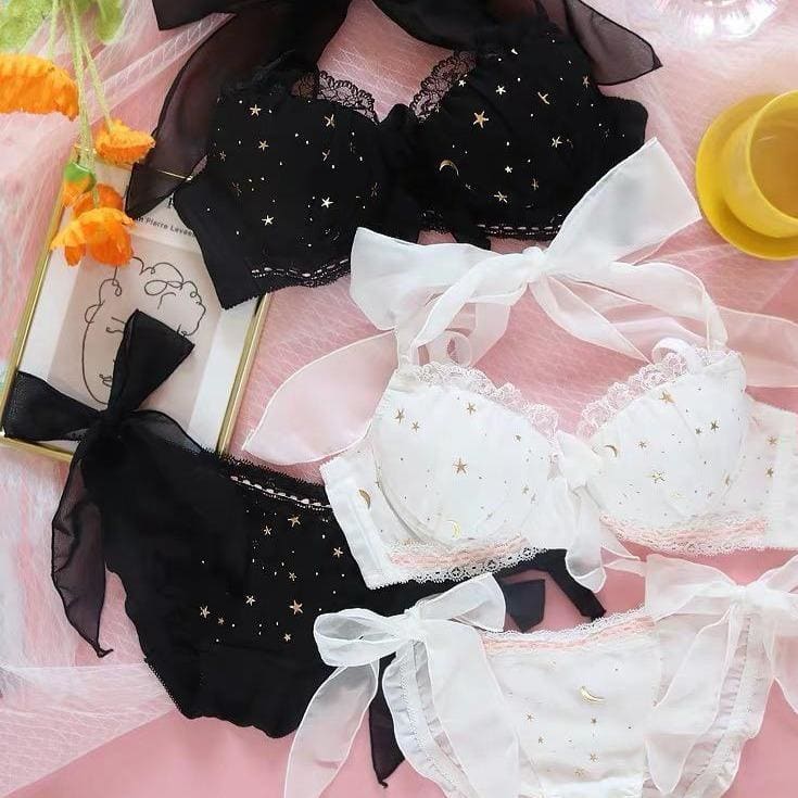 Sweet Bandage Lolita Bra Panties Set MK15795 – KawaiiMoriStore