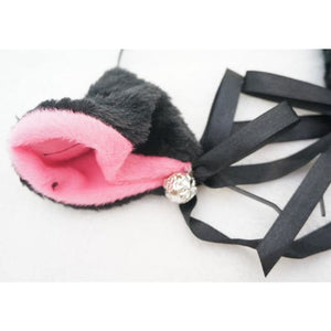 Black/White/Pink Kitty Cat Ears Maid Hair Hoop MK141189 - KawaiiMoriStore