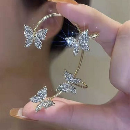 Blingbling Fairy Butterfly Ear Hanging Ear Clip No Pierced