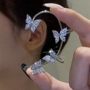 Blingbling Fairy Butterfly Ear Hanging Ear Clip No Pierced