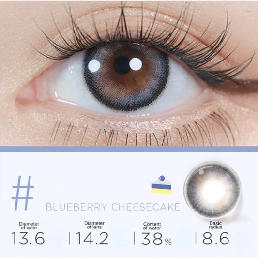 Blueberry Cheesecake Contact Lenses Half Year One Pair ME47 