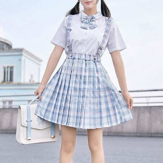 Blue/Pink/Lavender Sweet Kawaii Summer Japanese School Girl 