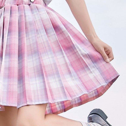 Blue/Pink/Lavender Sweet Kawaii Summer Japanese School Girl 