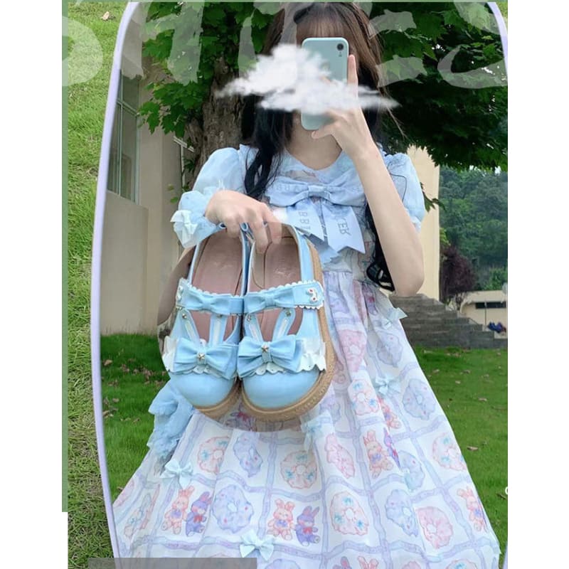 Lolita Style Doll Shoes - Lovesickdoe - Blue / US 3/UK