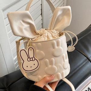 Bunny Bucket Crossbody Bag Mini Purse - Heartzcore