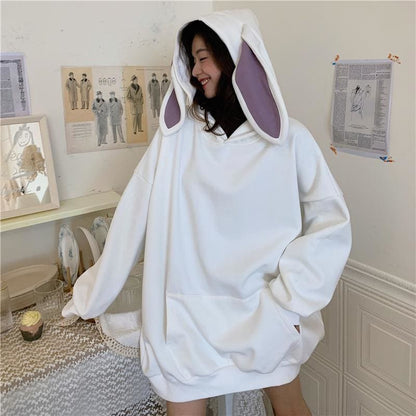 Bunny Ears Hoodie MK15222 - KawaiiMoriStore