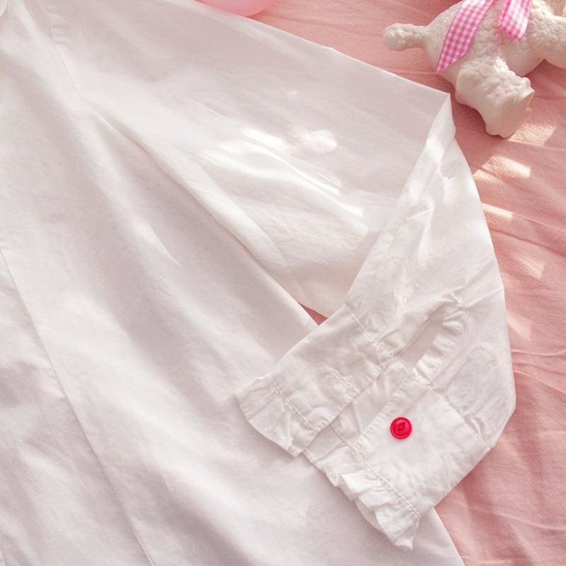 Bunny Ears Kawaii Lolita Shirt - One Size