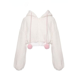 Bunny Hooded Top + Cute Bunny Mini Skirt - Heartzcore -