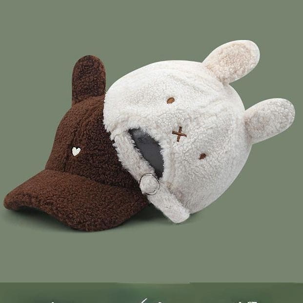 Bunny Rabbit Ear Fluffy Cap – KawaiiMoriStore