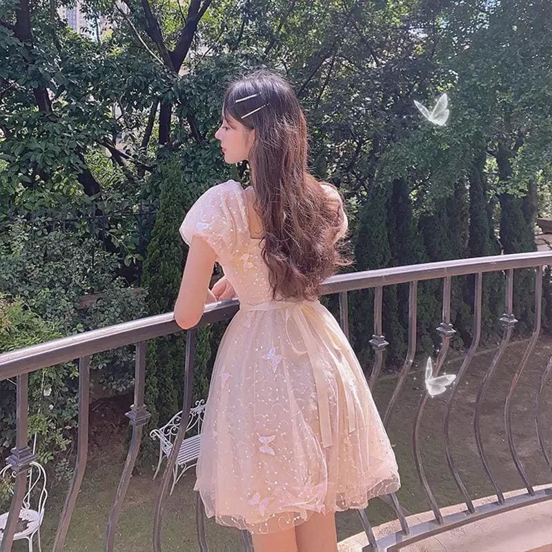 Butterfly Wish Kawaii Fairy Princess Babydoll Dress - fairy 