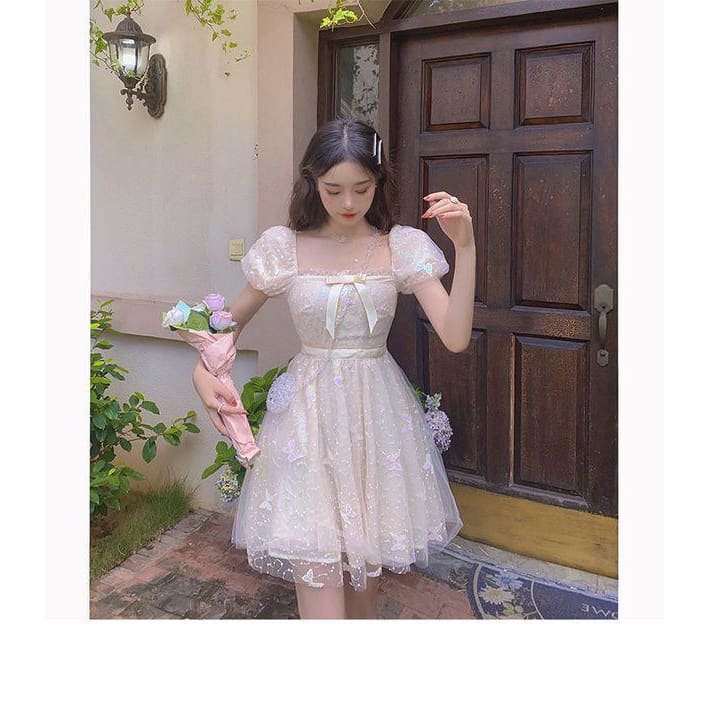 Butterfly Wish Kawaii Fairy Princess Babydoll Dress - fairy 